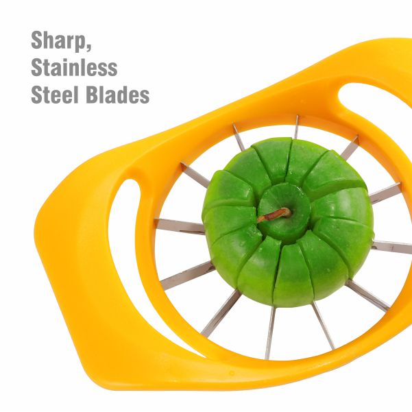 Buy Stainless Steel Apple Slicer 8-Blade, Stainless Steel Apple Cutter,  Ultra-Sharp Apple Cutter, Pitter, Wedger, Divider Online at Best Prices in  India - JioMart.